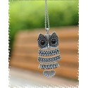collier Silver Owl