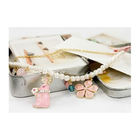 Bracelet Bunny and Pearls