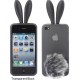 Coque de protection lapin I Phone 4 grise