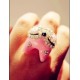 Bague cute cat pink