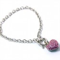 Bracelet Pinku Heart Charm