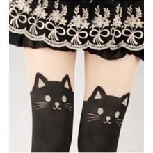 Collants Japanese Cat Tatto