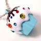 Collier Cupcake Bleu