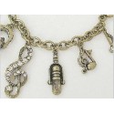 Bracelet Vintage Music Charms
