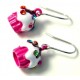 Boucles cupcake framboise